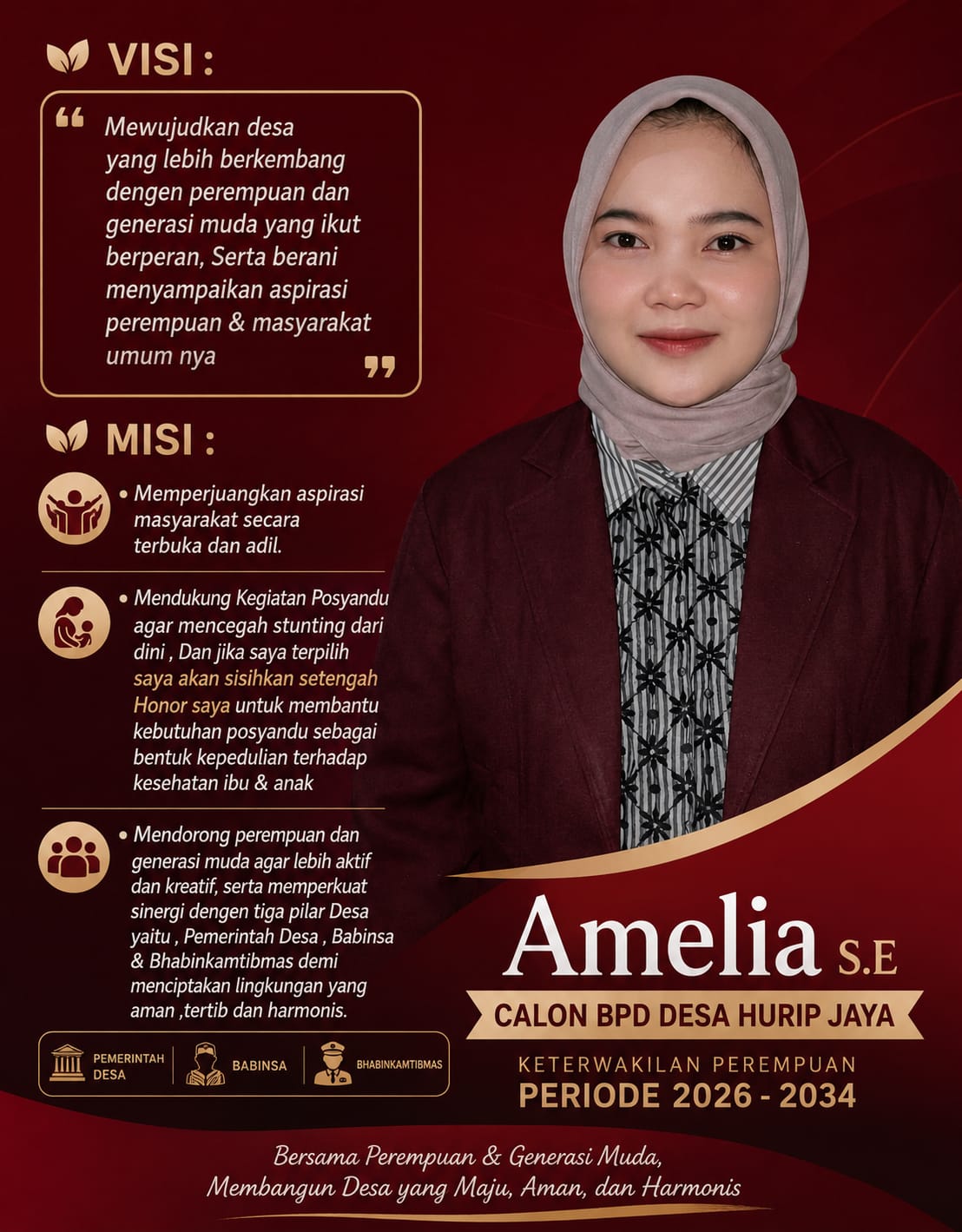 Amelia SE Turun Langsung Rapikan Jalan Kampung Sembilangan Warga Apresiasi Kepedulian Calon BPD Hurip Jaya