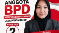 indriyani calon BPD pantai Hurip babelan