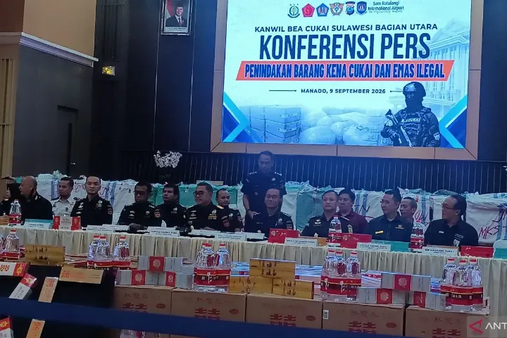 Bea Cukai Sulbagtara Gagalkan Penyelundupan Rokok dan Emas Rp 20,01 Miliar